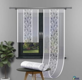 Panel żakard szerokość 60 cm 639d30 biały